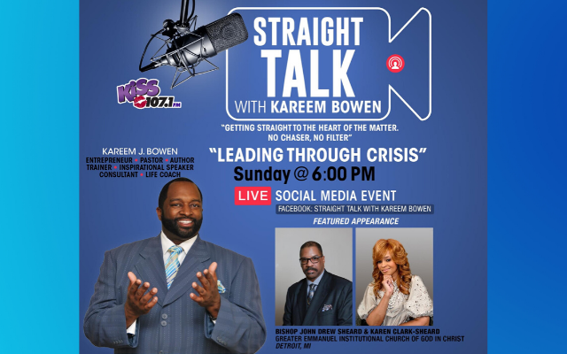 Join Us For A Special “Straight Talk” Social Media Event with Bishop J. Drew Sheard & Karen Clark-Sheard