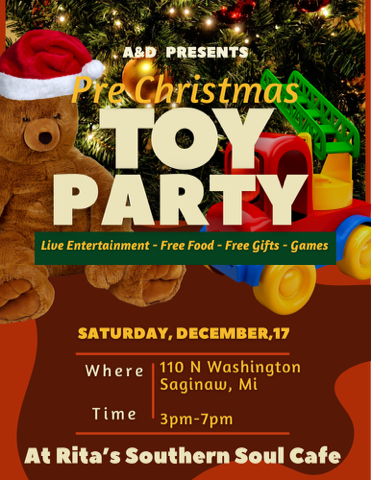 <h1 class="tribe-events-single-event-title">A & D Presents PRE CHRISTMAS TOY PARTY</h1>