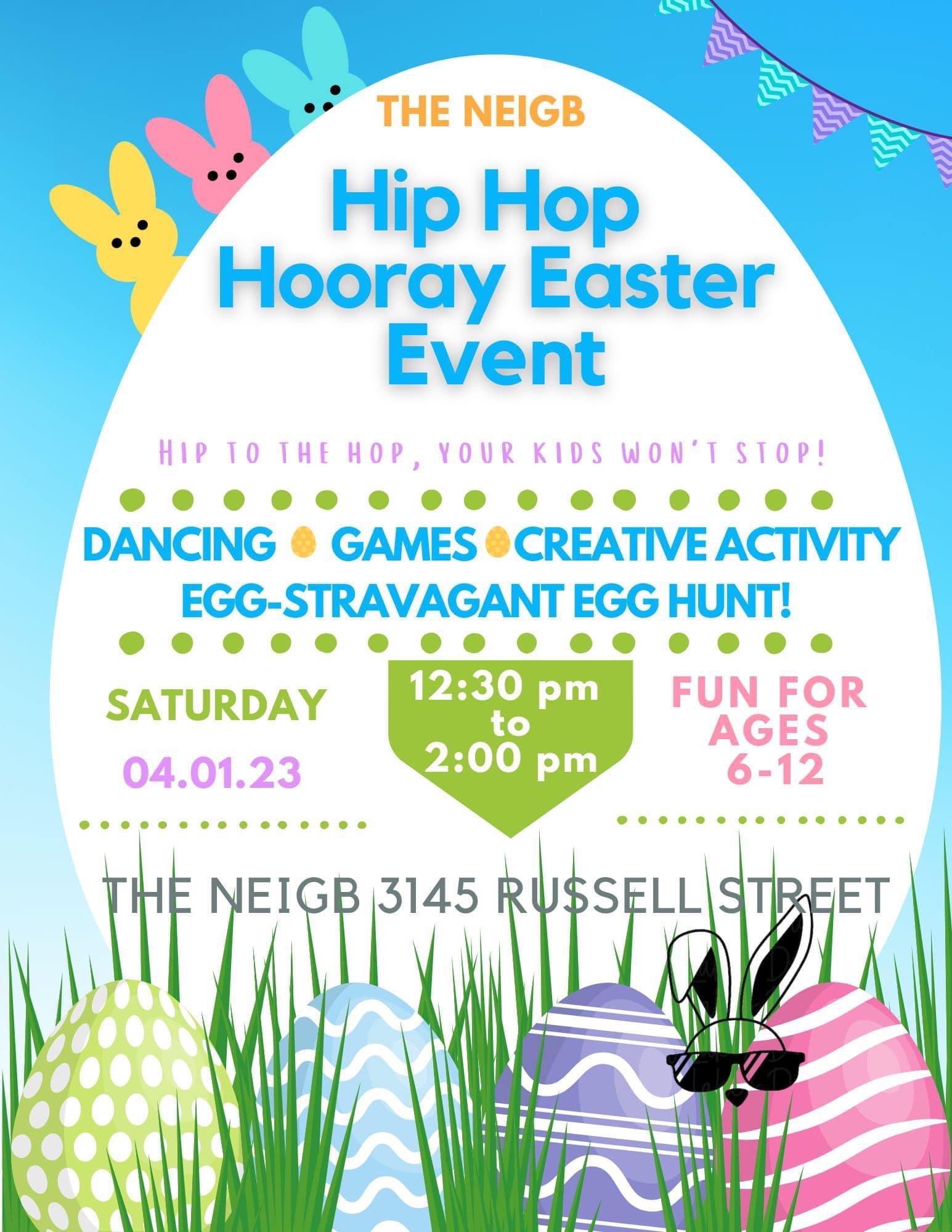 <h1 class="tribe-events-single-event-title">Hip Hop Hooray Easter Event</h1>