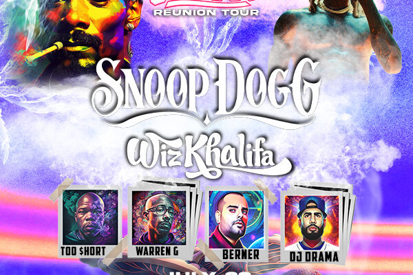Snoop Dogg & Wiz Khalifa: H.S. Reunion Tour at Pine Knob Music Theatre - July 23!