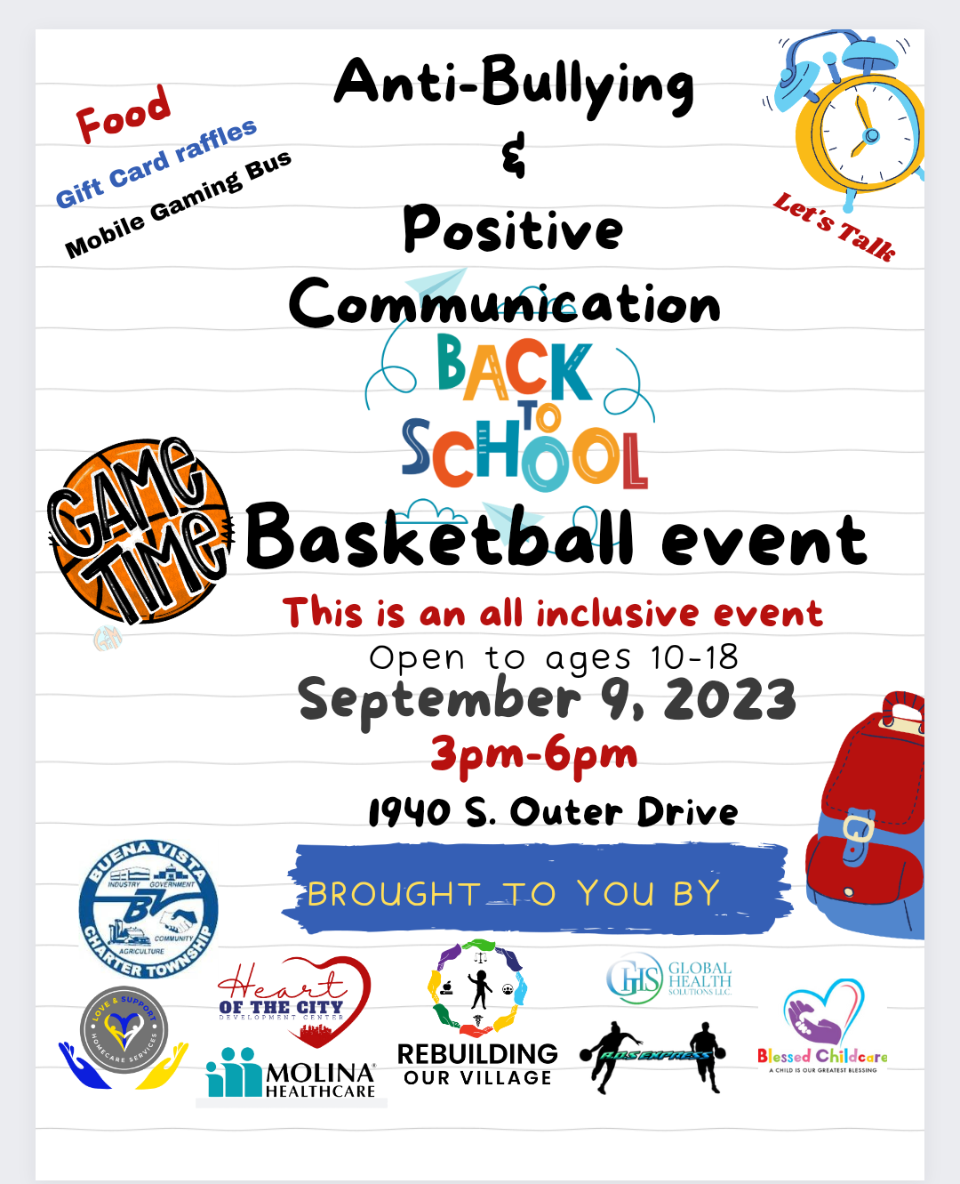 <h1 class="tribe-events-single-event-title">Anti-bullying & Positive Communication Back To School Basketball Event</h1>